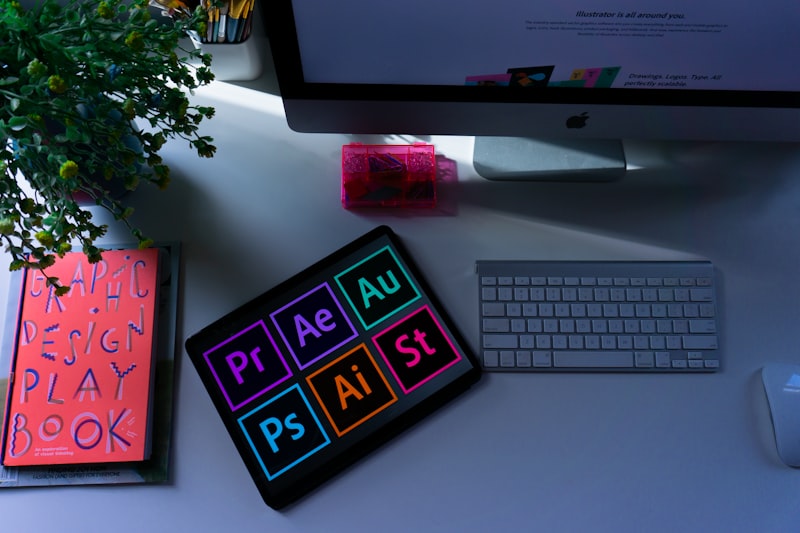 Spécimen typographique couleur
